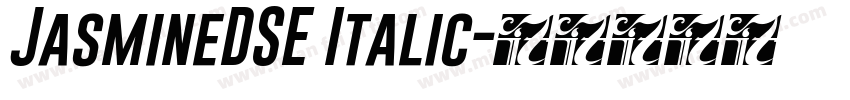 JasmineDSE Italic字体转换